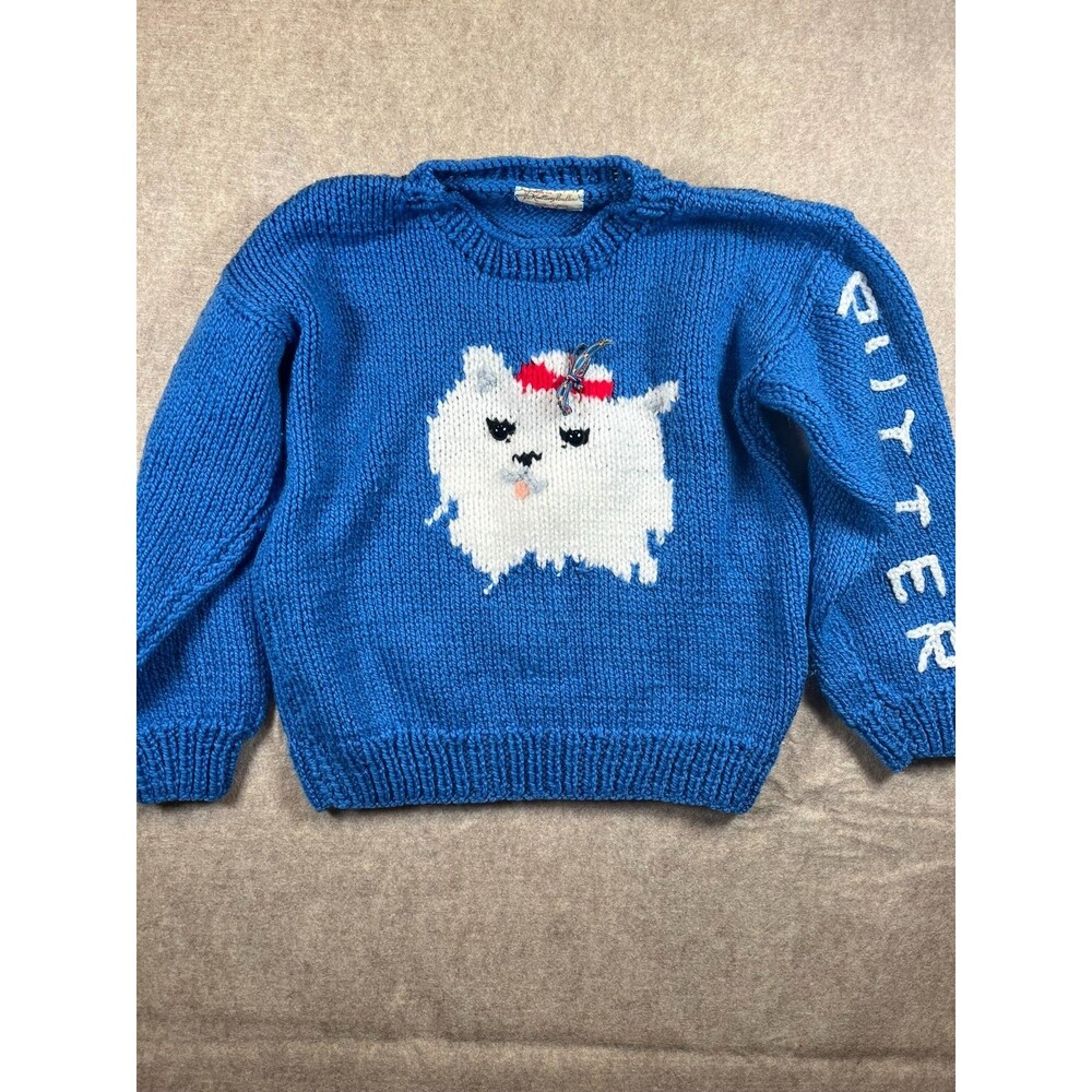 Handmade Knitted Cat Sweater Putter DCC Princess Sweater M/L Stephenie Rice